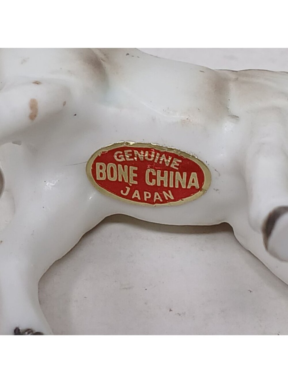 VTG Mare Foal Figurines Japan White & Brown Set of 2 Genuine Bone China #S-3 - Picture 3 of 13